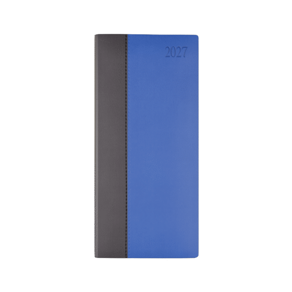 Dorchester Newhide Bicolor Pocket, Week to View, Blue- Royal blue
