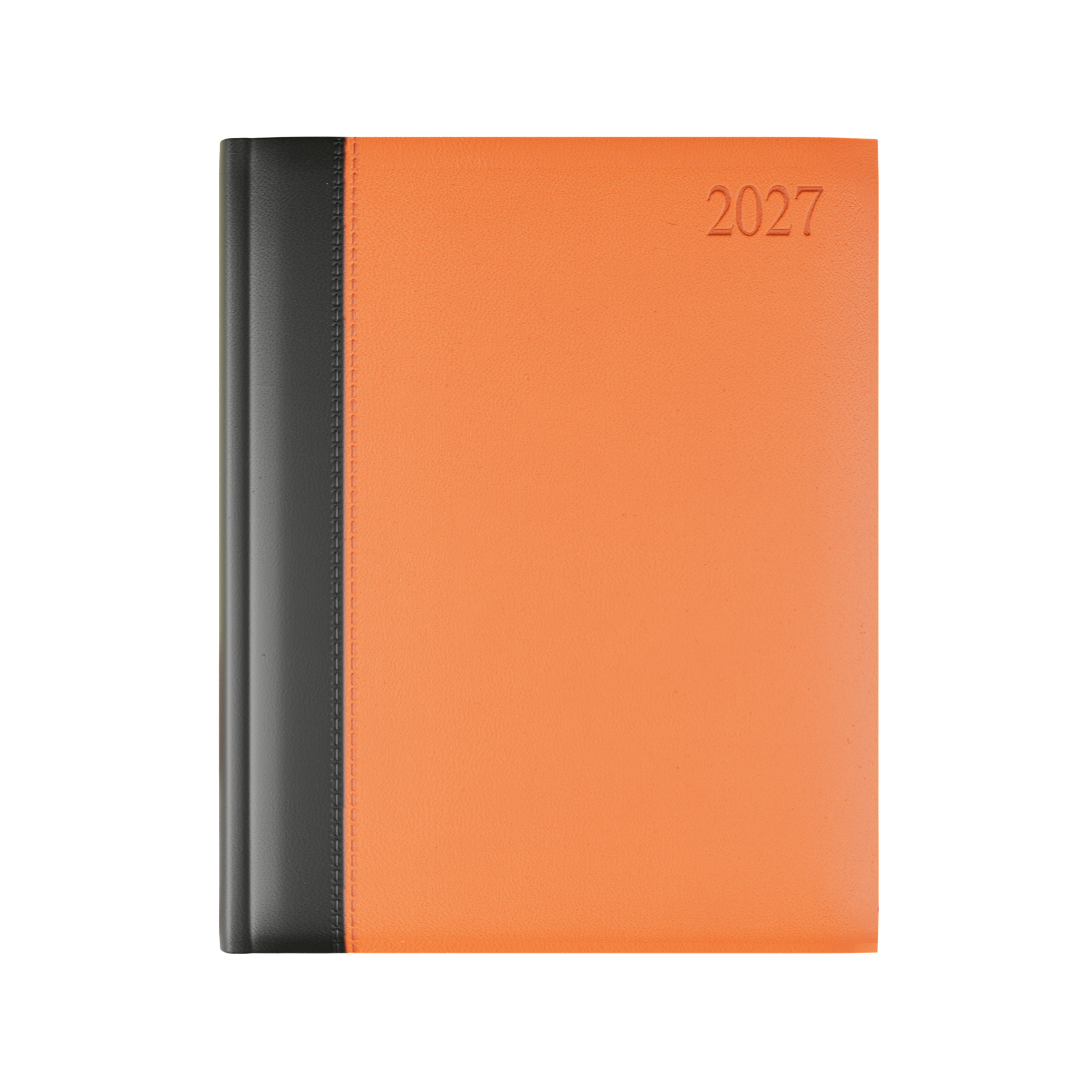 dorchester-bicolour-quarto-desk-diary-week-to-view-black-orange
