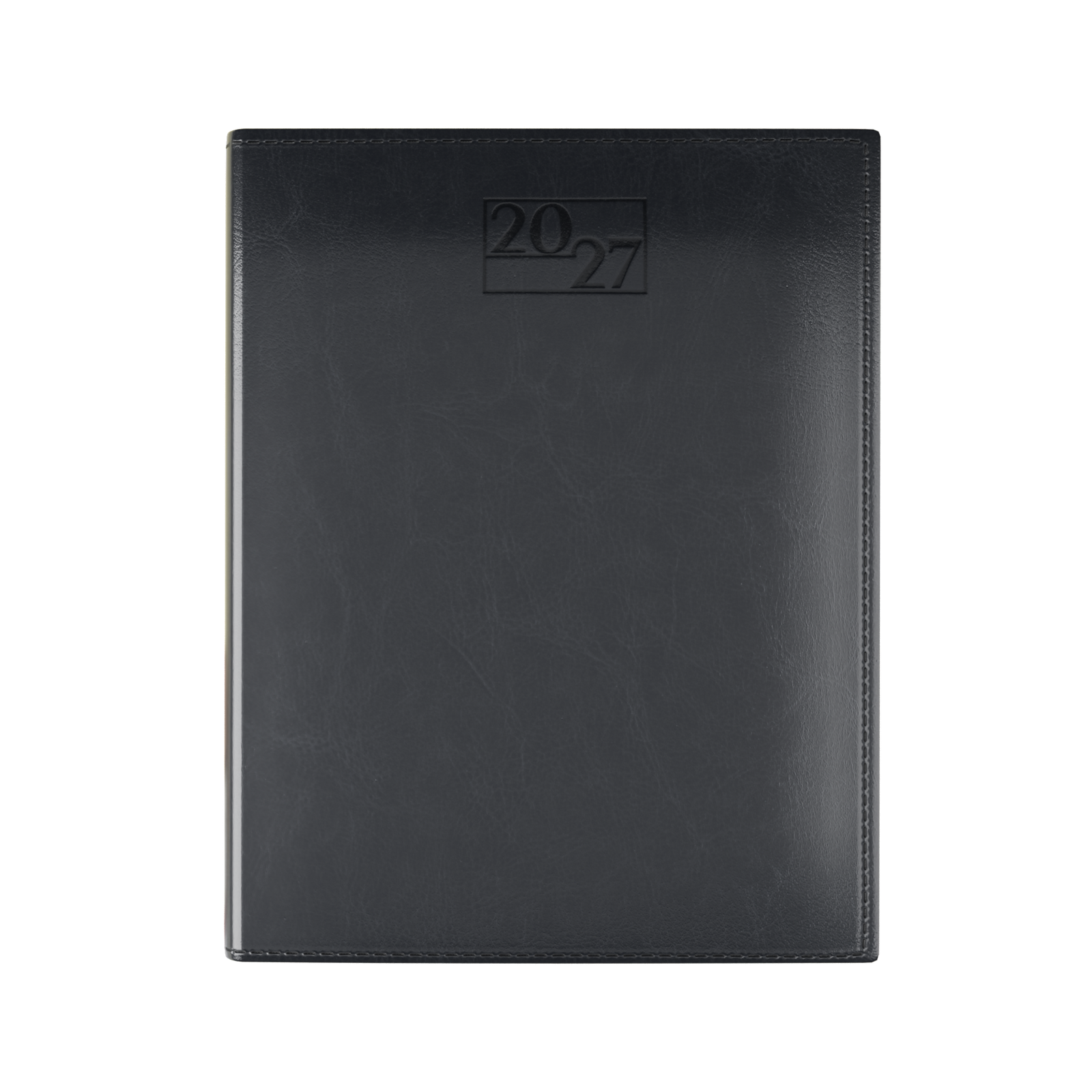harrogate-saharahide-faux-leather-quarto-diary-week-to-view-black
