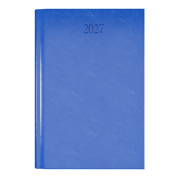 Richmond FineGrain A4 Desk Diary, Day Per Page, Blue