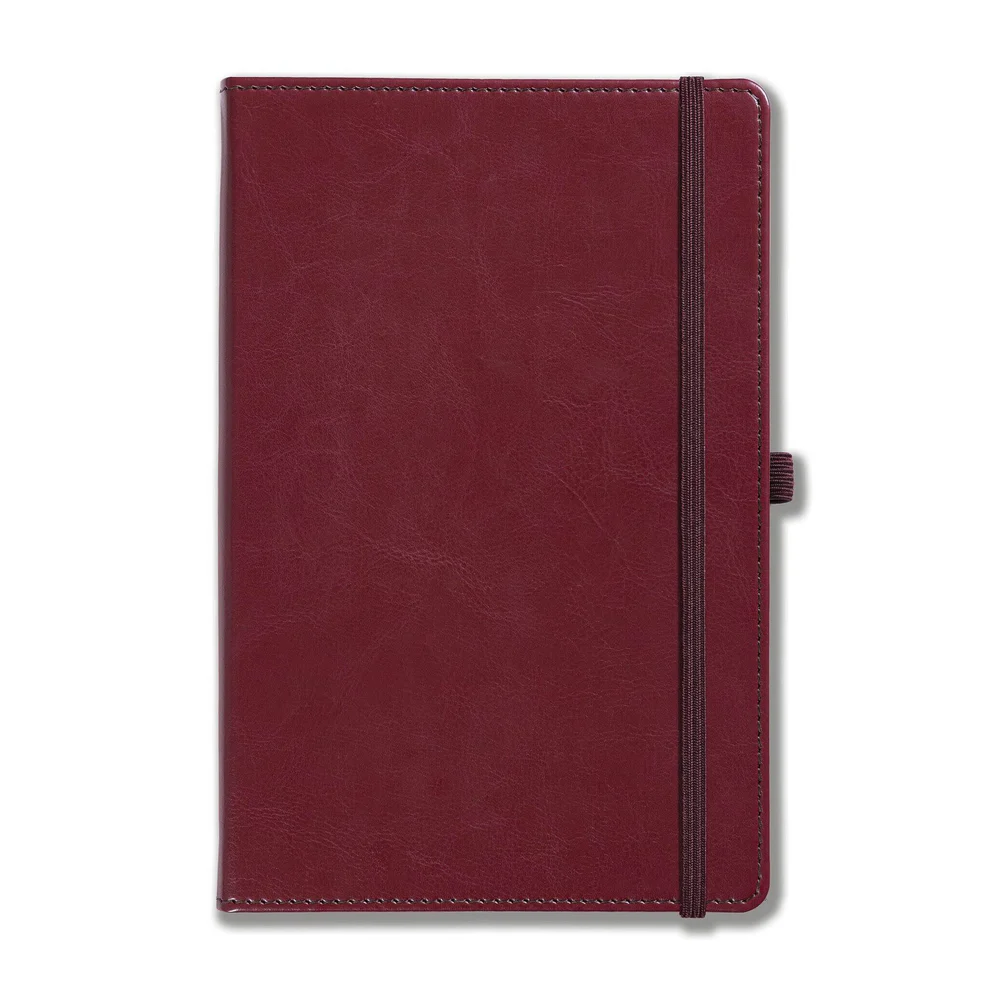 harrogate-faux-leather-a5-notebook-feint-ruled-burgundy