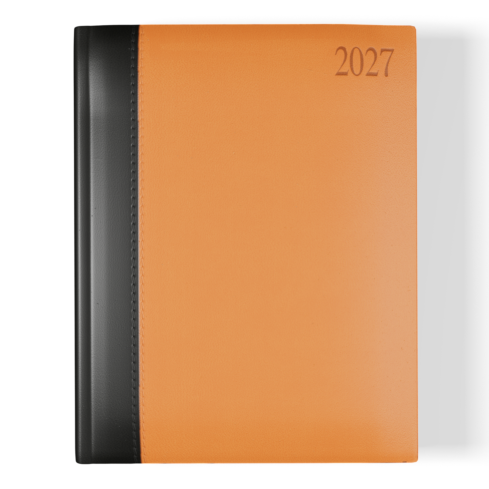 dorchester-bicolour-quarto-desk-diary-week-to-view-black-orange